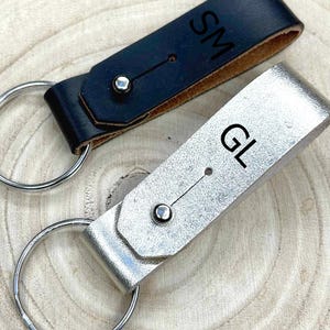 Mini Leder Schlüsselanhänger AKEY  Schlüsselband mit Schlüsselring - Viele Farben