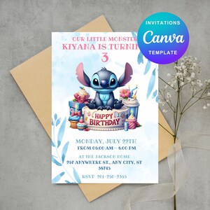 Stitch 626 Birthday | InvitationStitch Party Invite | Stitch Party  | Beach party Invite | Birthday Pool Party Invite | Digital Invitation