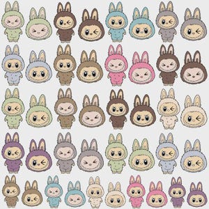 Labubu Png, Labubu Designs Png Bundle, Vector Digital File for Cricut, Laser Cut Labubu, Instant Download, Labubu Character