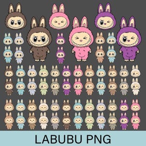 Labubu PNG, Cute Labubu Vector, Labubu Designs PNG, Labubu Clipart, Laser Cut Labubu, Labubu Character, Monster Characters