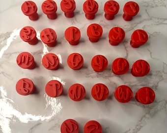Alphabet Stamp Kit for Sweets | Confectionery and Modeling Tool | Personalize Brigadeiros, Biscuits, and Fondant