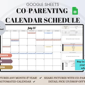 Co-Parenting Calendar Schedule: Automated Google Sheets Planner