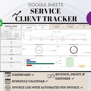Service Business Client Tracker | Google Sheets