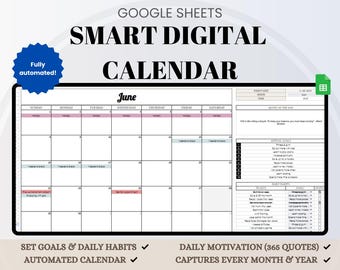 2026 Smart Calendar Spreadsheet: Google Sheets Family Organizer