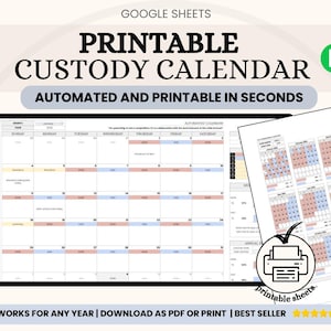 2026 Co-Parenting Calendar: Google Sheets Custody Schedule