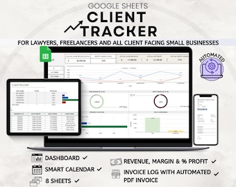Pipeline Lead Tracker & CRM Business Tool Google Sheets Template