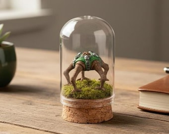 Rocky Alien Creature Glass Dome | Project Hail Mary Desk Decor | Scifi Monster Figurine | Collectible Gift