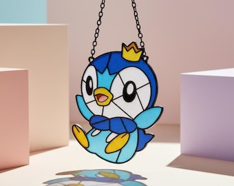Atrapasol de resina Pipup – Vidriera decorativa estilo océano PKM, decoración marina kawaii, regalo para amantes del mar