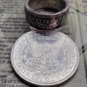 Morgan Dollar coin ring