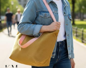 Everyday Drawstring Tote, Travel &Shop Tote Bag, Spacious Casual Tote. Easy Carry Drawstring Bag.PDF.All-Purpose Tote with Handles.