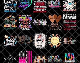 Medical Assistant png Bundle, Stethoscope Png, Nurse png, Nurse love, Nurse Life, Nursing png, sublimate designs download