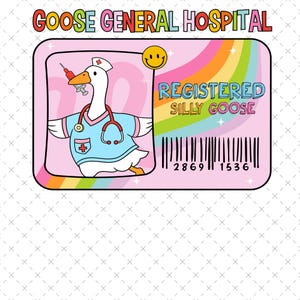 Enfermeira engraçada Goose, cartão de enfermeira registrada png, Enfermeira engraçada Goose png, Enfermeira registrada Coquette png, Enfermeira engraçada png