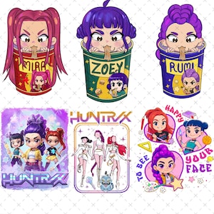 Saja Girl Png, Kpop Demon Inspired Movie PNG, Bootleg Retro Movie Clipart, Demon Hunters Merch, Kpop Huntrix Png