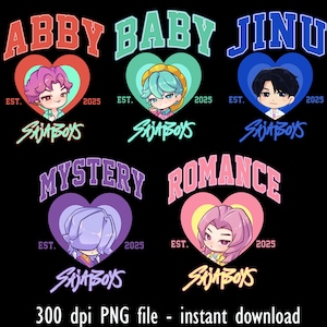 Bundle Kpop Saja Boys Png, K-Pop Demon Hunters Png, Kpop Huntrix, Demon Hunter Digital Download, Demon Hunters PNG