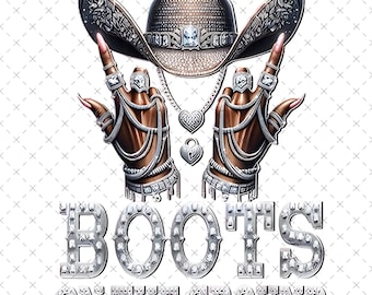 Boot Cowboy Western Cowgirl Linedance Png, Boots On The Ground PNG, Cowgirl Boots PNG Sublimation, Western Cowgirl Design, Digital File.