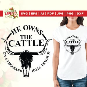 The Cattle Psalm 50 svg, Faith svg, Jesus png, inspiring svg, christian scripture, Cricut, Png, Svg, sublimation, cut file, silhouette.