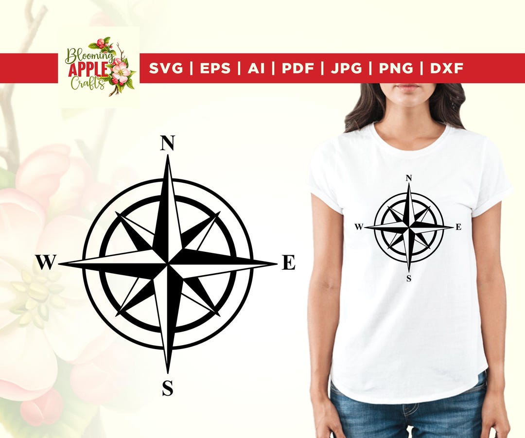 Compass SVG, Sea Compass Svg, Compass Theme Svg, Compass Png, Compass ...