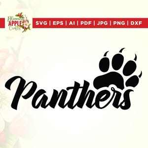 Panthers Paw svg, Panthers svg, Paw svg, Panthers png, Paw png t-shirts, panther design svg, Panther clipart, sublimation, cut file, png.