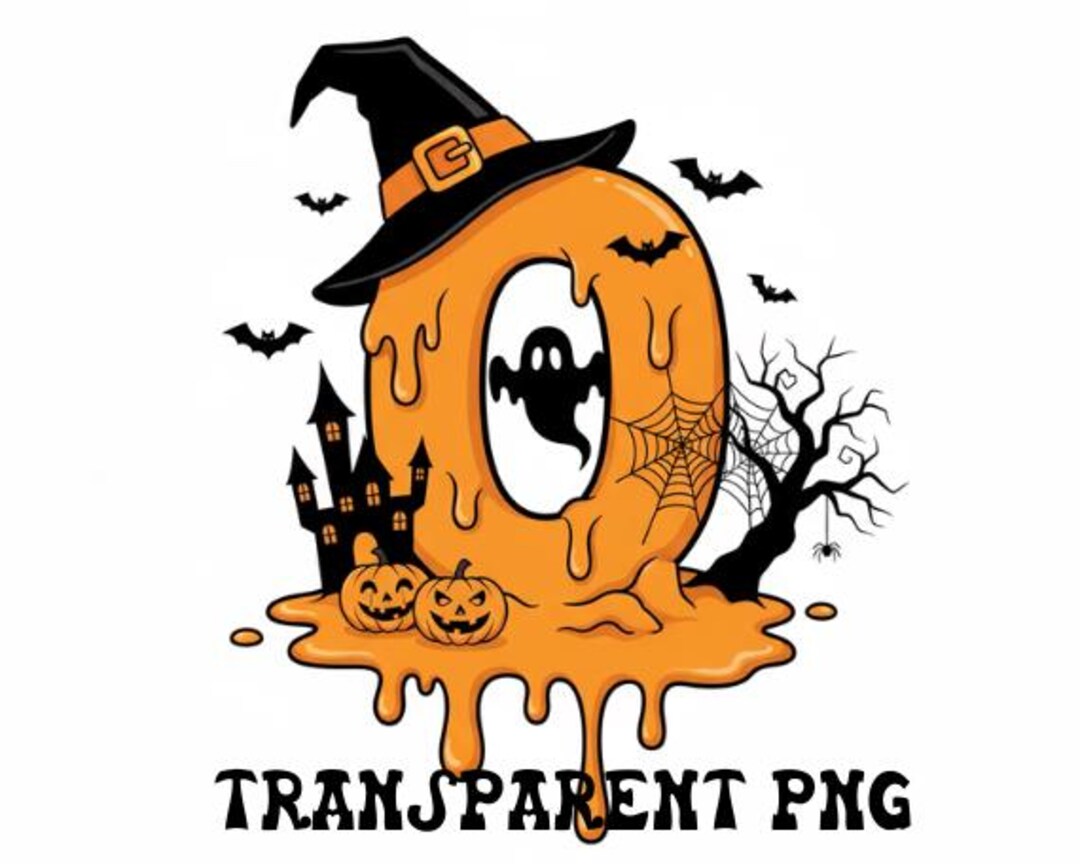 Halloween Numbers Clipart PNG | Spooky Sublimation Bundle | Digital ...