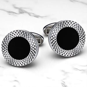 Handgefertigte Französische Manschettenknöpfe für Herren - Elegante Hemdknöpfe - Personalisierbare Hochzeits- & formelle Manschettenknöpfe - Einzigartige Geschenkidee für den Trauzeugen