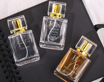 Personalized Engraved Perfume Bottle | Wedding Mother Of Bride Bridesmaid Gift | Personalised Perfume atomiser bottle | Bridal party gift