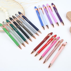 Custom Luxurious Soft Touch Pen with box,Fancy Bridesmaid Pens, Gift for Mom,Anniversary Gift, Custom Wedding Gifts,birthday colleague gift