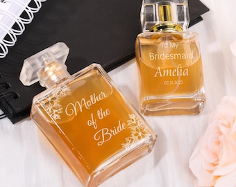 Personalized Engraved Perfume Bottle | Wedding Mother Of Bride Bridesmaid Gift | Personalised Perfume atomiser bottle | Bridal party gift