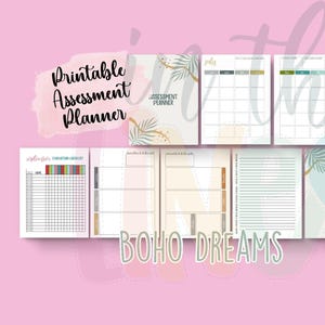 Boho Dreams Assessment Planner | School Psychologist, Diagnostician Evaluation Tracker (Digital Download)