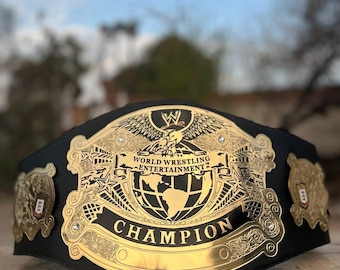 WWE レプリカベルト WWE米国王座レプリカベルト：大人サイズ、真鍮プレート、PUレザー