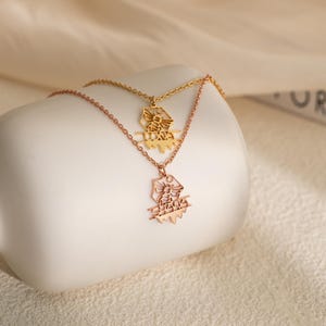 Collar de abeja dorada, collar con letra personalizada, mariposa, collar con abeja e insecto, collar con animal personalizado, regalo de cumpleaños para niños, regalo para el Día del Padre