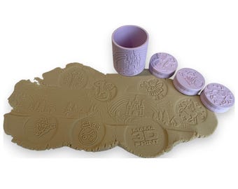 Juego de rodillos y sellos de plastilina Magical World - Archivo STL imprimible en 3D