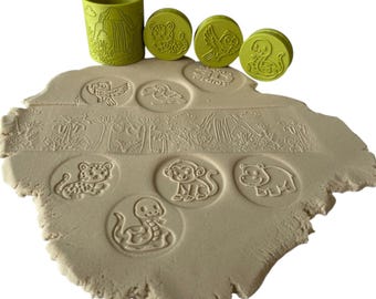 Selva Tropical – Set de sellos de plastilina imprimibles en 3D