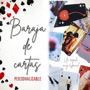 Baraja de cartas personalizable con plantilla Canva/Customizable Canva Templates Playing Cards