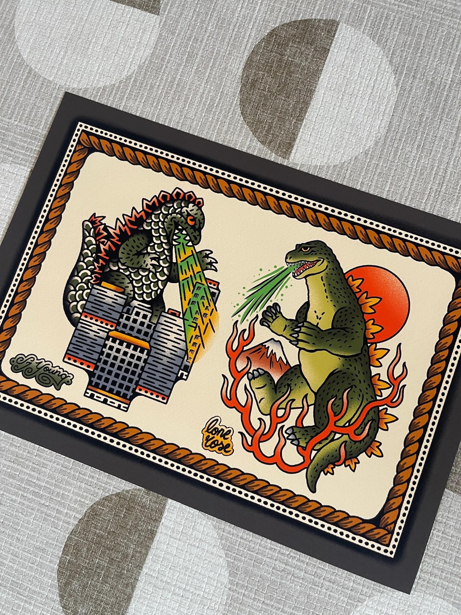 Godzilla Print