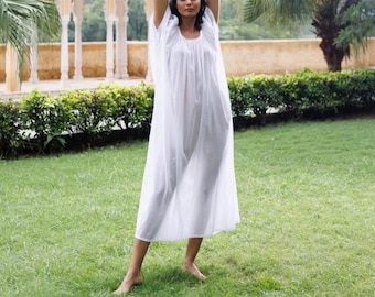 Victorian Cotton Nightgown: Princess Style Sleepwear, bridal lingerie,Honeymoon nightgown