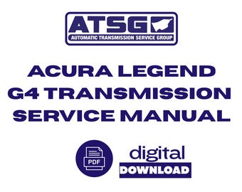 Acura G4 Legend Transmission Service Overhaul Manual