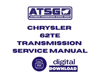 Chrysler Jeep Dodge 62TE Transmission Service Repair Overhaul Manual PDF Digital Downlolad
