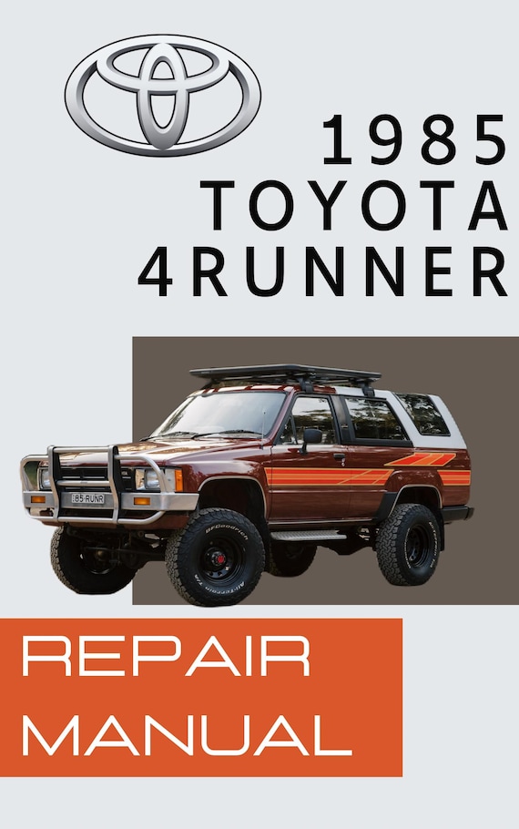 1985 Toyota 4-Runner Service Manual