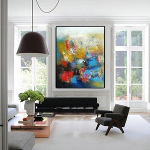 Wall art abstract canvas art prints oversized modern art extra large paintings, giclee art print Etsy wall decor vertical artwork abstracts