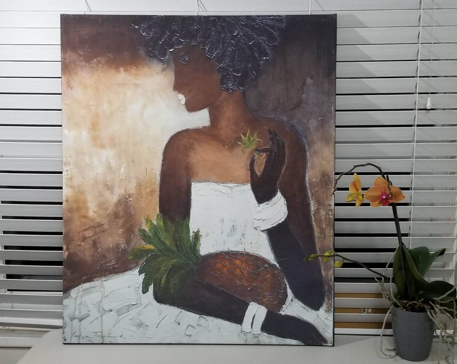 African American Art Canvas Black Woman Painting Wall Art Prints