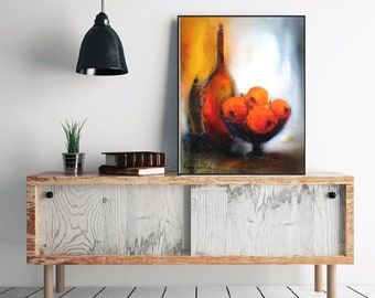 Still life red apples wall art prints stretched canvas vertical kitchen wall decor ready to hang dining room painting food dishes wine art