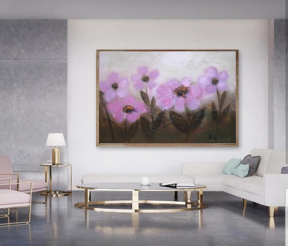 Summer Landscape Above Couch Family Room Wall Art Etsy Rustic Etsy