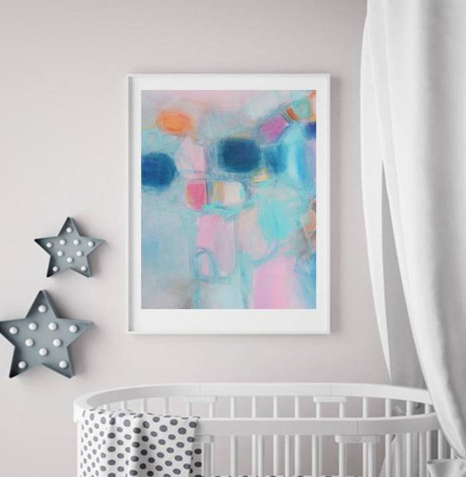 Pastel Abstract Wall Art Light Soft Colors Artwork Prints for Etsy