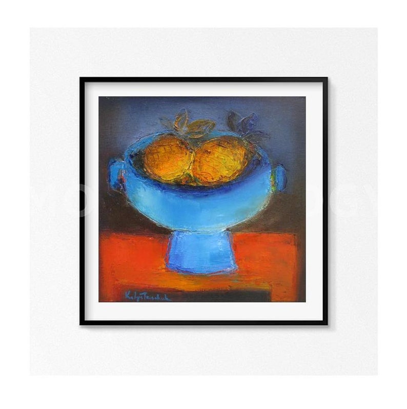 Abstract Wall Art Canvas Print Modern Kitchen Still Life Etsy