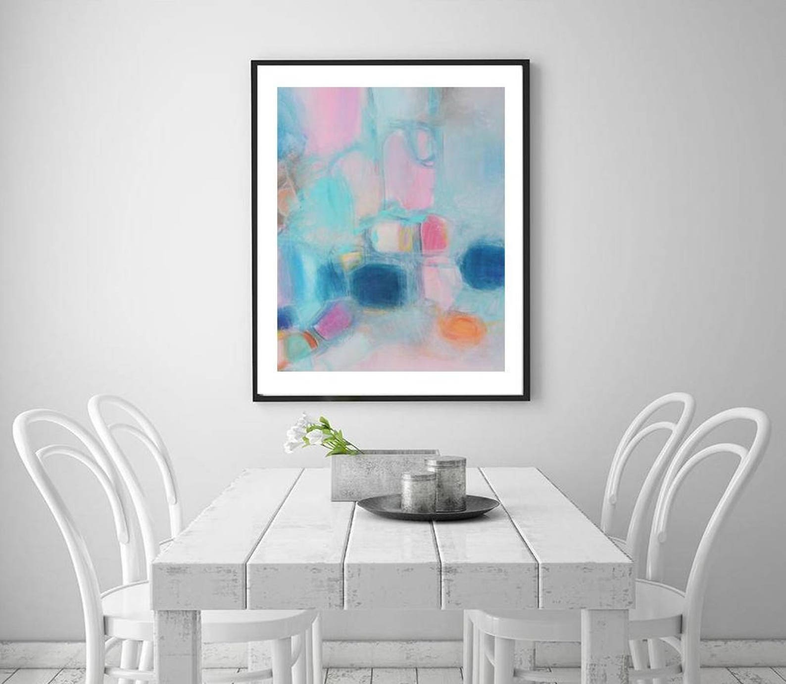 Pastel Abstract Wall Art Light Soft Colors Artwork Prints for Etsy