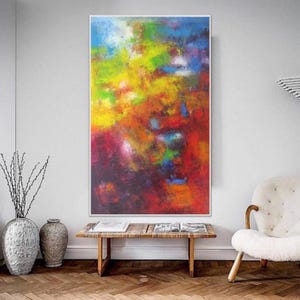 Abstract Red Wall Art Print: Modern Home & Office Decor