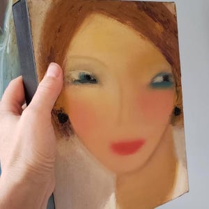 Impasto Oil Painting: Abstract Woman Portrait, Figurative Wall Art (8x10in Canvas)