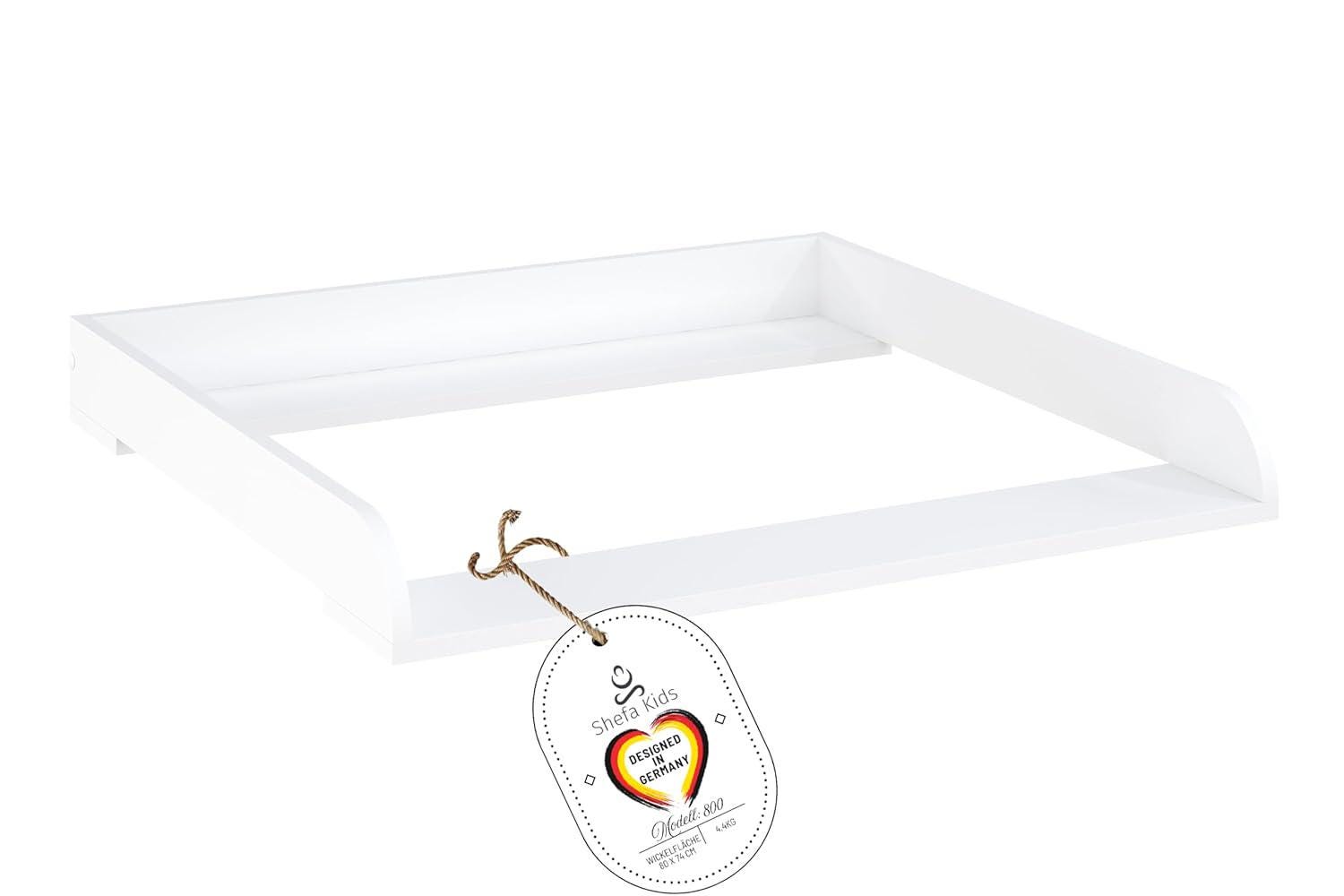 Plan à Langer Amovible Pour Commode IKEA Koppang | Extension 72x54 Cm, Façade Arrondie, Vert – Compatible Profondeur 46 Cm