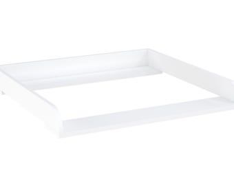 Aankleedtafelopzetstuk 800 voor IKEA Malm Hemnes Nordli commode | Wit aankleedtafelopzetstuk 80 x 74 cm | Babykameraccessoire Shefa Kids Universal