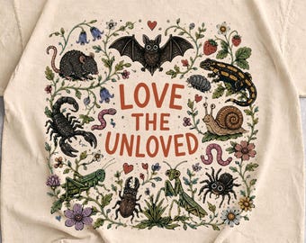 Love The Unloved Tshirt, Love The Unloved T Shirt,Centipede Cottagecore Style,Love The Unloved Shirt,Love The Unloved Bug Shirt,Nature Shirt